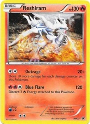 Reshiram BW23  - Holofoil Black and White Promos - Promo