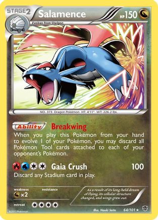 Salamence 064/101  - Reverse Holofoil Plasma Blast - Holo Rare