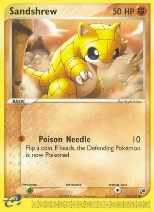Sandshrew 075/100  Sandstorm - Common
