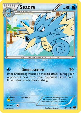 Seadra 019  - Reverse Holofoil Plasma Freeze - Uncommon