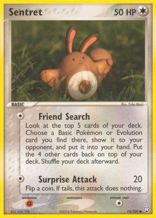 Sentret 075/109  - Reverse Holofoil Team Rocket Returns - Common