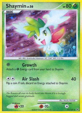 Shaymin (15) 015  - Holofoil Platinum - Holo Rare