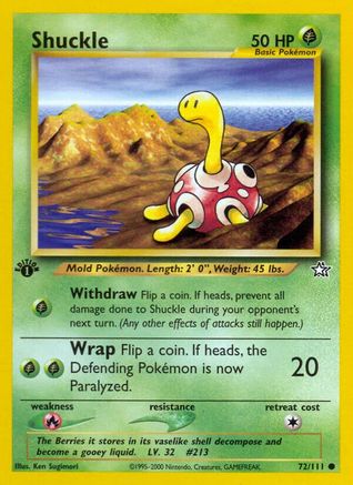 Shuckle 072/111  - 1st Edition Neo Genesis - Common