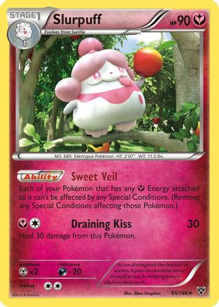 Slurpuff 095/146  - Holofoil XY Base Set - Holo Rare