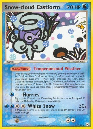 Snow-cloud Castform 025  Hidden Legends - Rare