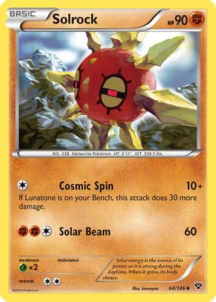 Solrock 064  - Reverse Holofoil XY Base Set - Uncommon
