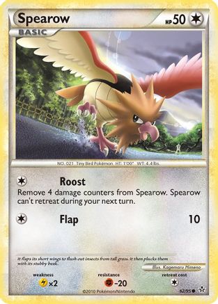 Spearow 062  - Reverse Holofoil Unleashed - Common