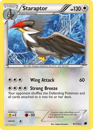 Staraptor 097  Plasma Freeze - Rare