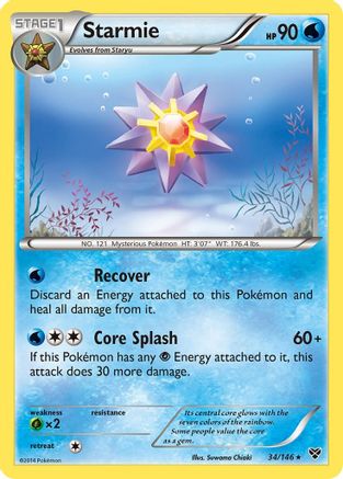 Starmie 034  XY Base Set - Rare