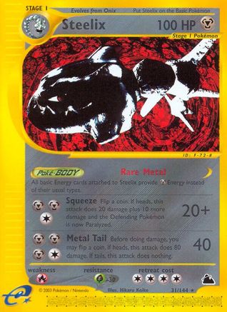 Steelix (31) 031  - Reverse Holofoil Skyridge - Rare