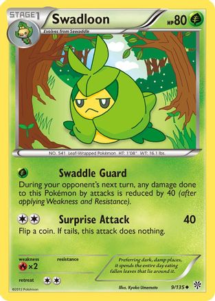 Swadloon 009  - Reverse Holofoil Plasma Storm - Uncommon