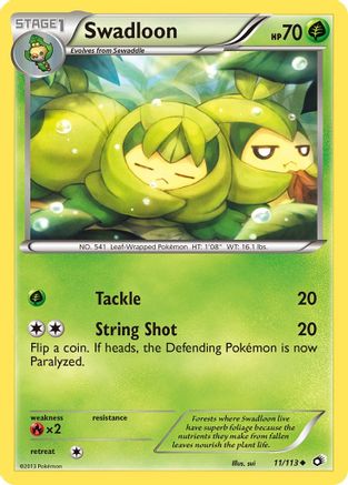 Swadloon 011  - Reverse Holofoil Legendary Treasures - Uncommon