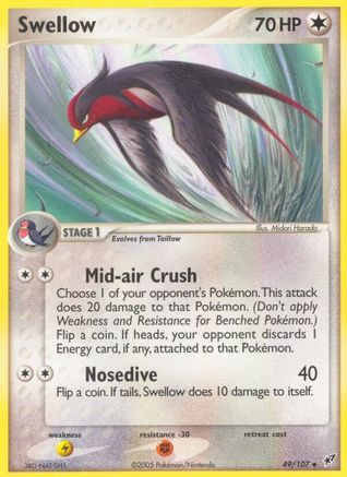 Swellow 049  Deoxys - Uncommon