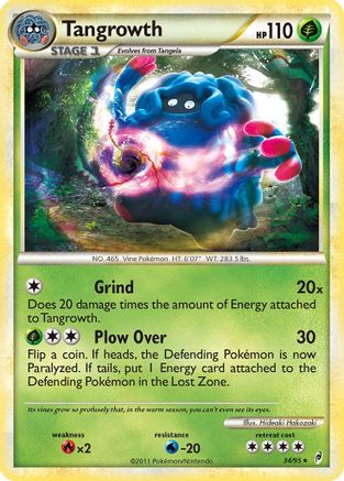 Tangrowth 034  - Reverse Holofoil Call of Legends - Rare
