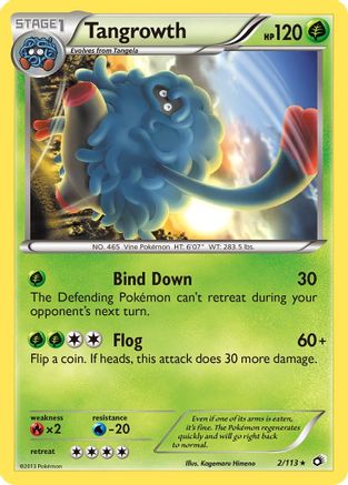 Tangrowth 002  - Reverse Holofoil Legendary Treasures - Rare