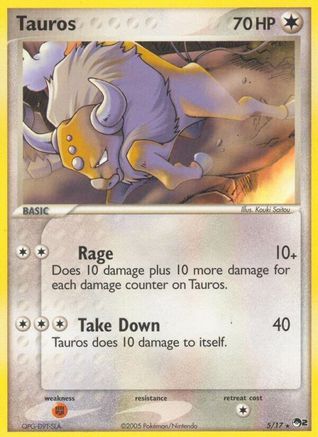 Tauros 005/017  POP Series 2 - Rare