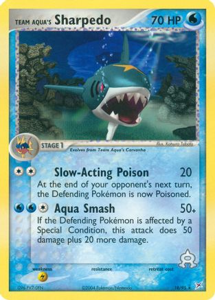 Team Aqua's Sharpedo 018/95  Team Magma vs Team Aqua - Rare