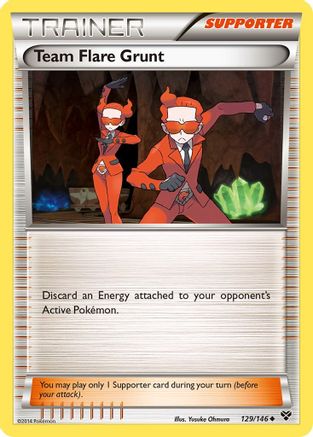Team Flare Grunt 129/146  XY Base Set - Uncommon