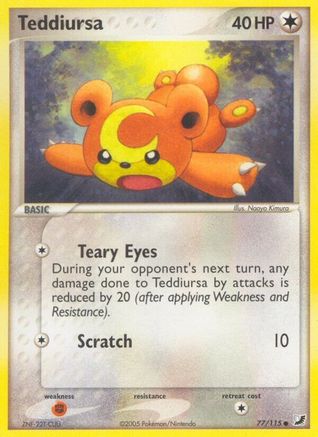 Teddiursa 077/115  - Reverse Holofoil Unseen Forces - Common