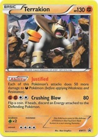 Terrakion BW71  - Holofoil Black and White Promos - Promo