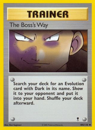 The Boss's Way 105  - Reverse Holofoil Legendary Collection - Uncommon