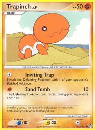 Trapinch 115/132  - Reverse Holofoil Secret Wonders - Common