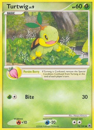 Turtwig (78) 078  - Reverse Holofoil Majestic Dawn - Uncommon