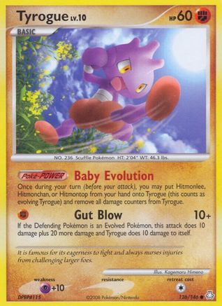 Tyrogue 126/146  - Reverse Holofoil Legends Awakened - Common