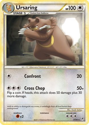 Ursaring 037  - Reverse Holofoil Call of Legends - Rare