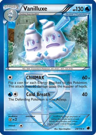 Vanilluxe (Team Plasma) 029  Plasma Freeze - Rare