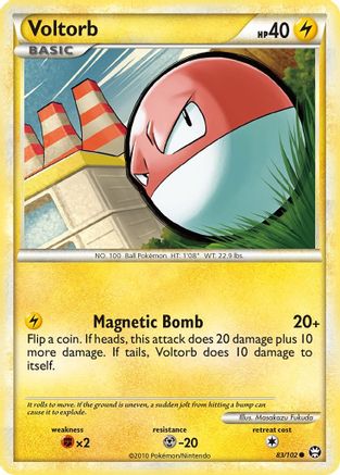 Voltorb 083  - Reverse Holofoil Triumphant - Common