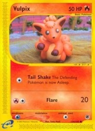 Vulpix 136/165  - Reverse Holofoil Expedition - Common