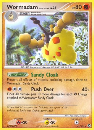 Wormadam Sandy Cloak 042  Secret Wonders - Rare
