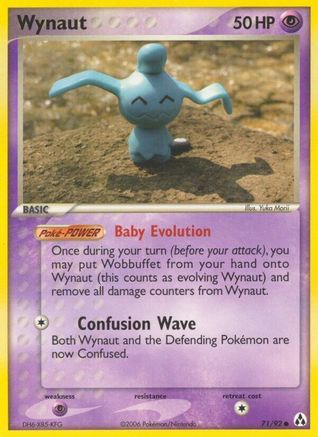 Wynaut 071/92  - Reverse Holofoil Legend Maker - Common
