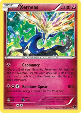Xerneas 096/146  - Reverse Holofoil XY Base Set - Rare