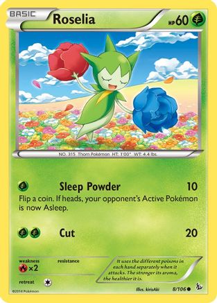 Roselia 008/106  XY  Flashfire - Common