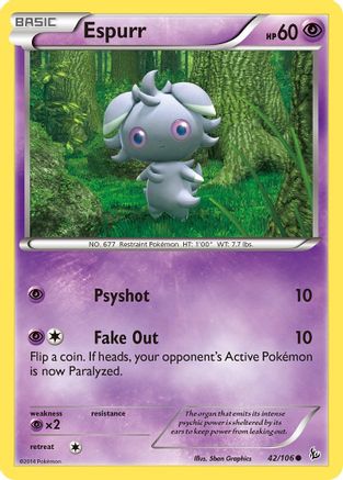 Espurr 042/106  XY  Flashfire - Common