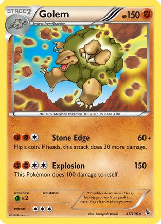 Golem 047  XY  Flashfire - Rare