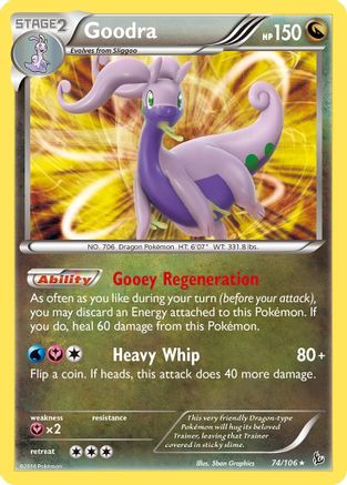 Goodra 074/106  - Holofoil XY  Flashfire - Holo Rare