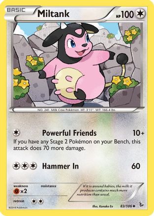 Miltank 083/106  XY  Flashfire - Uncommon