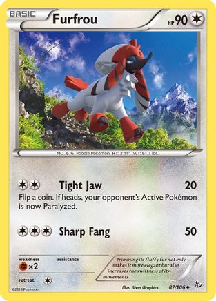 Furfrou 087/106  XY  Flashfire - Uncommon
