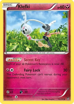Klefki 073  - Reverse Holofoil XY  Furious Fists - Uncommon