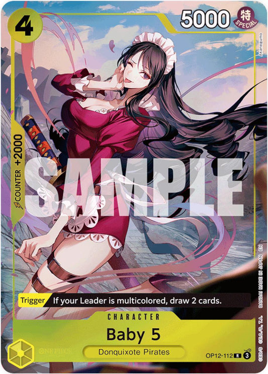 Baby 5 (OP12-112) - One Piece Promotion Cards Foil