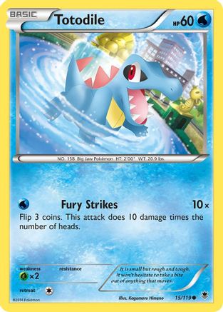 Totodile 015/119  XY  Phantom Forces - Common