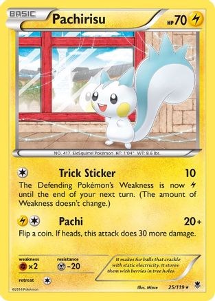 Pachirisu 025/119  XY  Phantom Forces - Rare