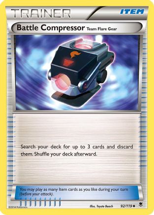 Battle Compressor 092/119  - Reverse Holofoil XY  Phantom Forces - Uncommon