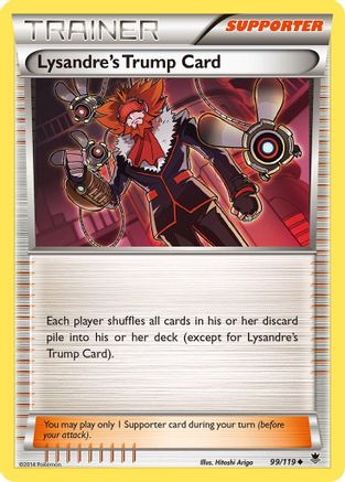 Lysandre's Trump Card 099/119  - Reverse Holofoil XY  Phantom Forces - Uncommon