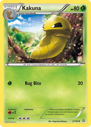 Kakuna 002  XY  Primal Clash - Uncommon