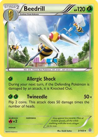 Beedrill 003/160  XY  Primal Clash - Rare