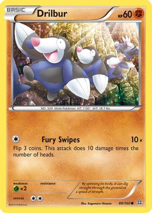Drilbur 089  XY  Primal Clash - Common